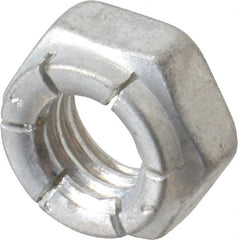 Flex-Loc - 3/8-16 UNC Grade 2 Hex Lock Nut with Expanding Flex Top - 9/32" High, Cadmium-Plated Finish, Meets Military Specifications - Exact Tooling