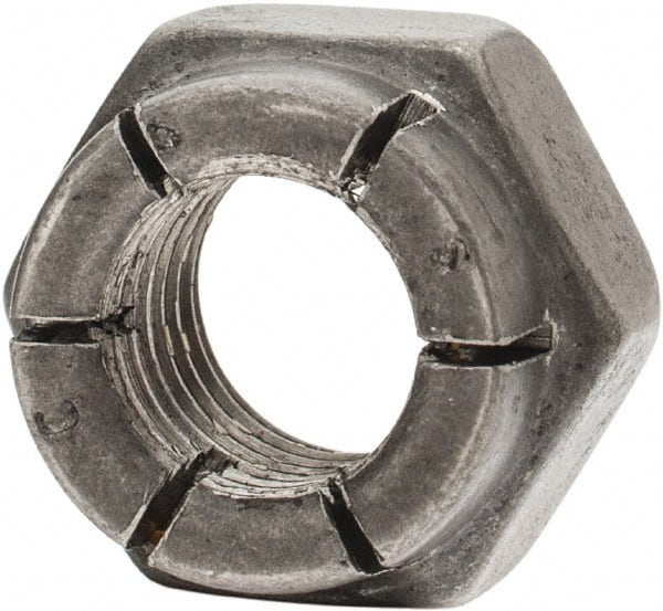 Flex-Loc - 5/16-24 UNJF 18-8 Hex Lock Nut with Expanding Flex Top - Uncoated, Meets Military Specifications - Exact Tooling