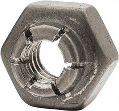 Flex-Loc - #10-24 UNJC 18-8 Hex Lock Nut with Expanding Flex Top - Uncoated, Meets Military Specifications - Exact Tooling