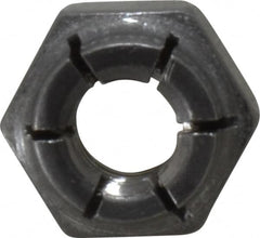 Flex-Loc - 1/4-20 UNC 18-8 Hex Lock Nut with Expanding Flex Top - 19/64" High, Uncoated, Meets Military Specifications - Exact Tooling
