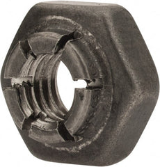 Flex-Loc - #10-32 UNJF 18-8 Hex Lock Nut with Expanding Flex Top - 3/16" High, Uncoated, Meets Military Specifications - Exact Tooling