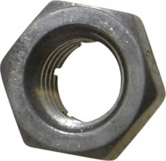 Flex-Loc - 5/16-24 UNJF 18-8 Hex Lock Nut with Expanding Flex Top - 17/64" High, Uncoated, Meets Military Specifications - Exact Tooling