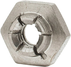 Flex-Loc - #6-32 UNJC 18-8 Hex Lock Nut with Expanding Flex Top - 5/16" Width Across Flats, 9/64" High, Uncoated, Meets Military Specifications - Exact Tooling
