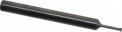Scientific Cutting Tools - 40 to 64 TPI, Internal/External Single Profile Thread Mill - #4" Noml Diam, 0.08" Cut Diam, 3/16" Shank Diam, 3 Flute, 0.045" Neck Diam, 0.3" Neck Length, 2" OAL, Bright Finish - Exact Tooling