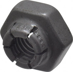 Flex-Loc - #10-32 UNJF Grade 2 Hex Lock Nut with Expanding Flex Top - Uncoated, Meets Military Specifications - Exact Tooling