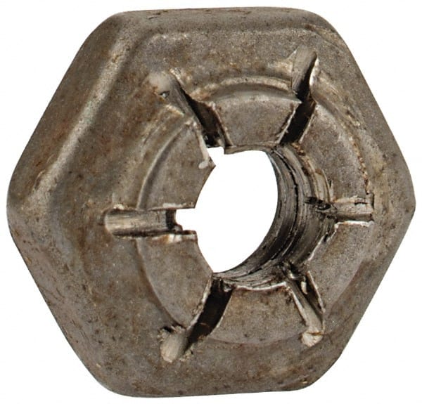 Flex-Loc - #6-32 UNJC Grade 2 Hex Lock Nut with Expanding Flex Top - Exact Tooling