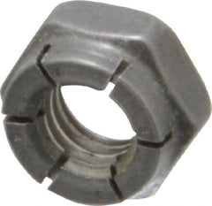 Flex-Loc - 5/16-18 UNC Grade 2 Hex Lock Nut with Expanding Flex Top - 17/64" High, Uncoated, Meets Military Specifications - Exact Tooling