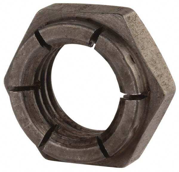 Flex-Loc - 3/4-10 UNC Grade 2 Hex Lock Nut with Expanding Flex Top - Uncoated, Meets Military Specifications - Exact Tooling