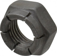 Flex-Loc - 3/8-24 UNJF Grade 2 Hex Lock Nut with Expanding Flex Top - 9/32" High, Uncoated, Meets Military Specifications - Exact Tooling