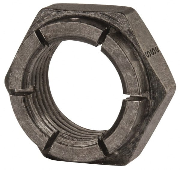 Flex-Loc - 3/4-16 UNJF Grade 2 Hex Lock Nut with Expanding Flex Top - Uncoated, Meets Military Specifications - Exact Tooling