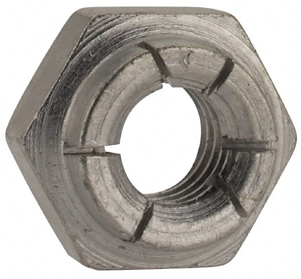 Flex-Loc - 5/16-18 UNC Grade 2 Heavy Hex Lock Nut with Expanding Flex Top - Cadmium-Plated Finish, Meets Military Specifications - Exact Tooling