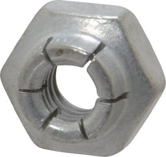 Flex-Loc - 1/4-20 UNC Grade 2 Heavy Hex Lock Nut with Expanding Flex Top - Cadmium-Plated Finish, Meets Military Specifications - Exact Tooling