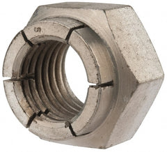 Flex-Loc - 7/8-9 UNC Grade 2 Heavy Hex Lock Nut with Expanding Flex Top - Cadmium-Plated Finish, Meets Military Specifications - Exact Tooling