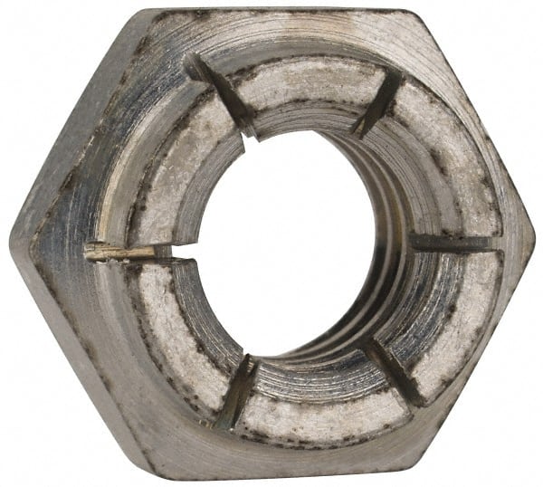 Flex-Loc - 3/8-16 UNC Grade 2 Heavy Hex Lock Nut with Expanding Flex Top - 9/32" High, Cadmium-Plated Finish, Meets Military Specifications - Exact Tooling
