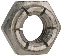 Flex-Loc - 3/8-16 UNC Grade 2 Heavy Hex Lock Nut with Expanding Flex Top - 9/32" High, Cadmium-Plated Finish, Meets Military Specifications - Exact Tooling