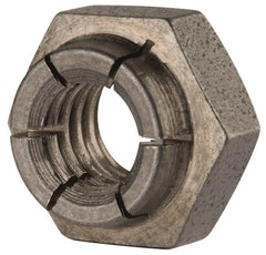 Flex-Loc - 5/16-18 UNC 18-8 Heavy Hex Lock Nut with Expanding Flex Top - Uncoated, Meets Military Specifications - Exact Tooling