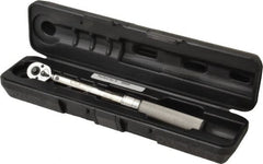 CDI - 1/4" Drive Micrometer Torque Wrench - 2.8 N/m to 15 N/m Torque, 10-5/32" OAL, 0.12 N/m Graduation, Ratcheting with Reverse Lever Head - Exact Tooling