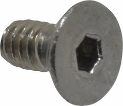 Value Collection - #2-56 UNC Hex Socket Drive, 82° Flat Screw - Grade 18-8 Stainless Steel, 3/16" OAL - Exact Tooling