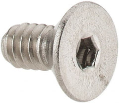 Value Collection - #4-40 UNC Hex Socket Drive, 82° Flat Screw - Grade 18-8 Stainless Steel, 1/4" OAL - Exact Tooling