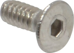 Value Collection - #4-40 UNC Hex Socket Drive, 82° Flat Screw - Grade 18-8 Stainless Steel, 5/16" OAL - Exact Tooling