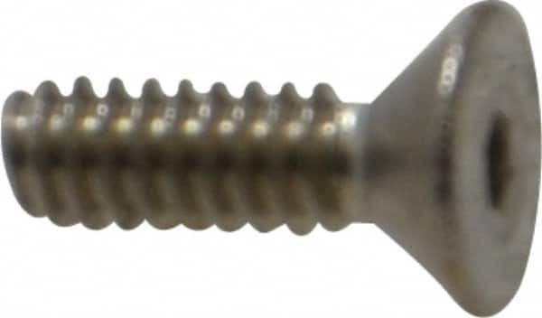 Value Collection - #4-40 UNC Hex Socket Drive, 82° Flat Screw - Grade 18-8 Stainless Steel, 3/8" OAL - Exact Tooling
