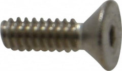 Value Collection - #4-40 UNC Hex Socket Drive, 82° Flat Screw - Grade 18-8 Stainless Steel, 3/8" OAL - Exact Tooling