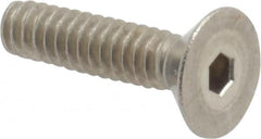 Value Collection - #4-40 UNC Hex Socket Drive, 82° Flat Screw - Grade 18-8 Stainless Steel, 1/2" OAL - Exact Tooling