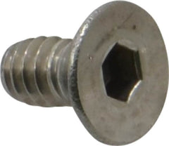 Value Collection - #10-24 UNC Hex Socket Drive, 82° Flat Screw - Grade 18-8 Stainless Steel, 3/8" OAL - Exact Tooling