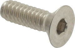 Value Collection - #10-24 UNC Hex Socket Drive, 82° Flat Screw - Grade 18-8 Stainless Steel, 5/8" OAL - Exact Tooling