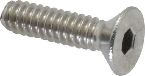 Value Collection - #10-24 UNC Hex Socket Drive, 82° Flat Screw - Grade 18-8 Stainless Steel, 3/4" OAL - Exact Tooling