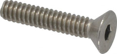 Value Collection - #10-24 UNC Hex Socket Drive, 82° Flat Screw - Grade 18-8 Stainless Steel, 1" OAL - Exact Tooling