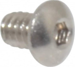 Value Collection - #2-56 UNC Hex Socket Drive, Button Screw - Grade 18-8 Stainless Steel, 1/8" Length Under Head - Exact Tooling