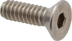 Value Collection - #10-24 UNC, 5/8" OAL Slotted Drive Machine Screw - Flat Head, Grade 18-8 Stainless Steel, Uncoated, Without Washer - Exact Tooling