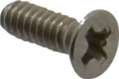 Value Collection - #2-56 UNC, 1/4" OAL Phillips Drive Machine Screw - Flat Head, Grade 18-8 Stainless Steel, Uncoated, Without Washer - Exact Tooling