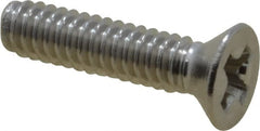 Value Collection - #2-56 UNC, 3/8" OAL Phillips Drive Machine Screw - Flat Head, Grade 18-8 Stainless Steel, Uncoated, Without Washer - Exact Tooling