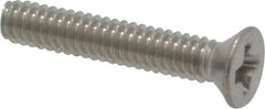 Value Collection - #2-56 UNC, 1/2" OAL Phillips Drive Machine Screw - Flat Head, Grade 18-8 Stainless Steel, Uncoated, Without Washer - Exact Tooling