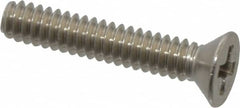 Value Collection - #4-40 UNC, 5/8" OAL Phillips Drive Machine Screw - Flat Head, Grade 18-8 Stainless Steel, Uncoated, Without Washer - Exact Tooling