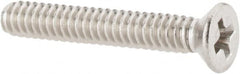 Value Collection - #4-40 UNC, 3/4" OAL Phillips Drive Machine Screw - Flat Head, Grade 18-8 Stainless Steel, Uncoated, Without Washer - Exact Tooling