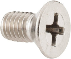 Value Collection - #10-32 UNF, 3/8" OAL Phillips Drive Machine Screw - Flat Head, Grade 18-8 Stainless Steel, Uncoated, Without Washer - Exact Tooling