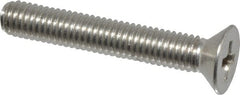 Value Collection - #10-32 UNF, 1-1/4" OAL Phillips Drive Machine Screw - Flat Head, Grade 18-8 Stainless Steel, Uncoated, Without Washer - Exact Tooling