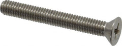 Value Collection - #10-32 UNF, 1-1/2" OAL Phillips Drive Machine Screw - Flat Head, Grade 18-8 Stainless Steel, Uncoated, Without Washer - Exact Tooling