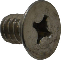 Value Collection - 1/4-20 UNC, 3/8" OAL Phillips Drive Machine Screw - Flat Head, Grade 18-8 Stainless Steel, Uncoated, Without Washer - Exact Tooling