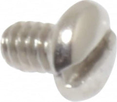 Value Collection - #2-56 UNC, 1/8" Length Under Head Slotted Drive Machine Screw - Pan Head, Grade 18-8 Stainless Steel, Uncoated, Without Washer - Exact Tooling