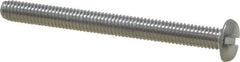 Value Collection - #10-32 UNF, 2" Length Under Head Slotted Drive Machine Screw - Pan Head, Grade 18-8 Stainless Steel, Uncoated, Without Washer - Exact Tooling