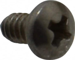 Value Collection - #4-40 UNC, 3/16" Length Under Head Phillips Drive Machine Screw - Pan Head, Grade 18-8 Stainless Steel, Uncoated, Without Washer - Exact Tooling