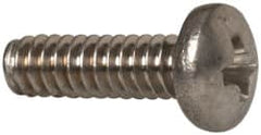Value Collection - #4-40 UNC, 3/8" Length Under Head Phillips Drive Machine Screw - Pan Head, Grade 18-8 Stainless Steel, Uncoated, Without Washer - Exact Tooling