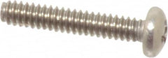 Value Collection - #4-40 UNC, 5/8" Length Under Head Phillips Drive Machine Screw - Pan Head, Grade 18-8 Stainless Steel, Uncoated, Without Washer - Exact Tooling