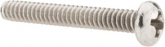 Value Collection - #6-32 UNC, 1" Length Under Head Phillips Drive Machine Screw - Pan Head, Grade 18-8 Stainless Steel, Uncoated, Without Washer - Exact Tooling