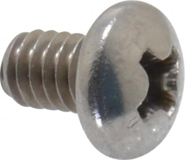 Value Collection - #8-32 UNC, 1/4" Length Under Head Phillips Drive Machine Screw - Pan Head, Grade 18-8 Stainless Steel, Uncoated, Without Washer - Exact Tooling