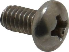 Value Collection - #8-32 UNC, 5/16" Length Under Head Phillips Drive Machine Screw - Pan Head, Grade 18-8 Stainless Steel, Uncoated, Without Washer - Exact Tooling